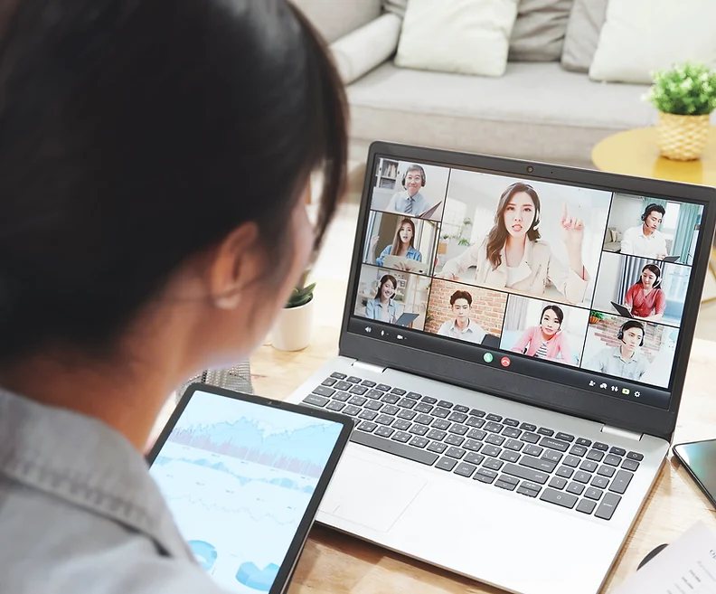 Client meeting with Tatiana Lavrova over video call